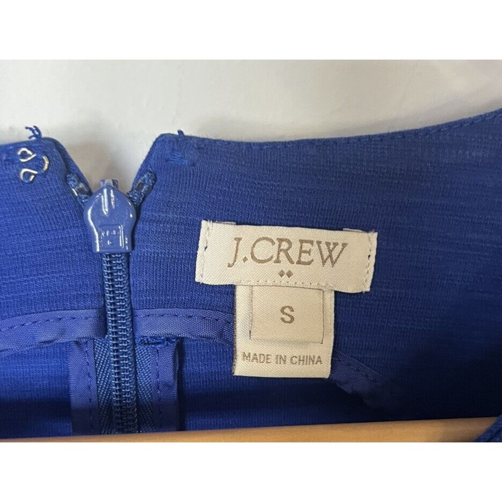 J Crew Factory Blue Daybreak Sleeveless Mini Dress Size Small - Picture 5 of 9